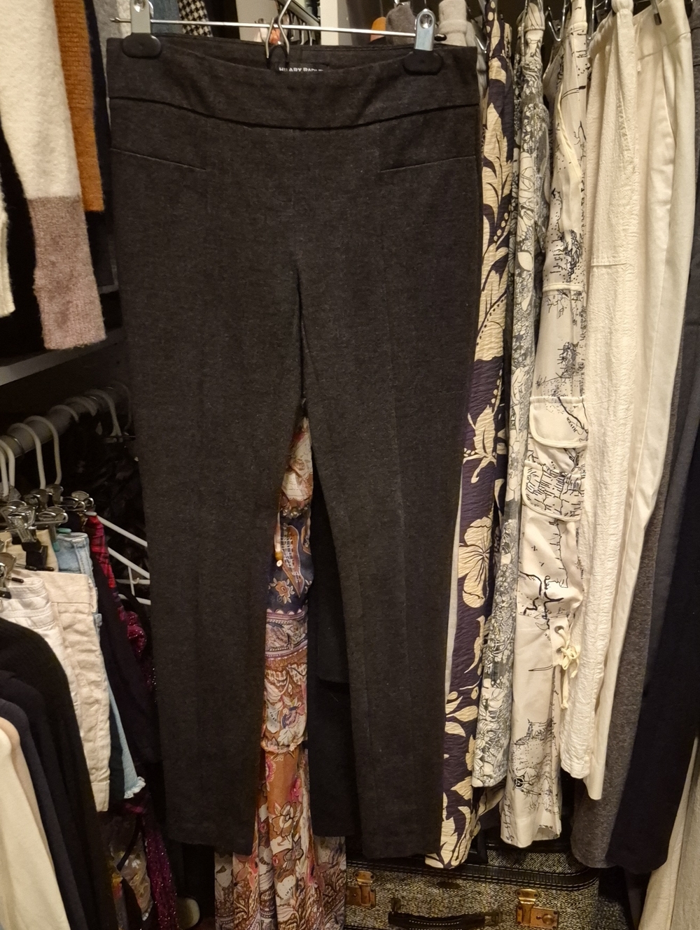 Hilary Radley Charcoal Gray Women's Stretch Ponte Pants